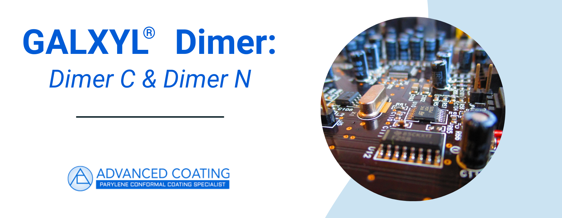 Custom graphic for GALXYL® Dimer and Advanced Coatings partnership