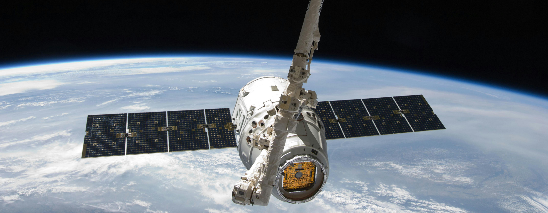 close up of spaceship or satellite in space, parylene coating concept